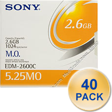 Sony 2.6 GB MO Disk R/W qty 40